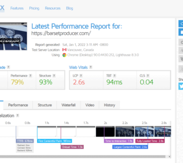 سرعت سایت بارست