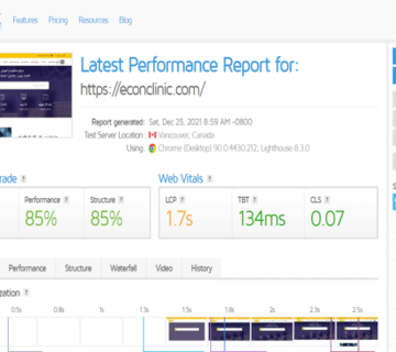 سرعت سایت econclinic